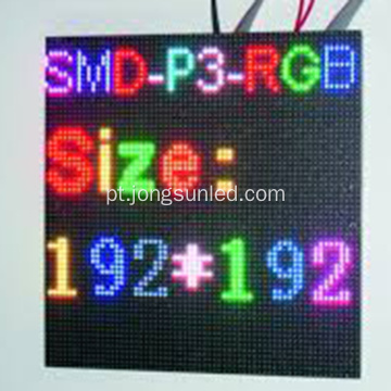 Bom módulo de display LED full color P3 interno